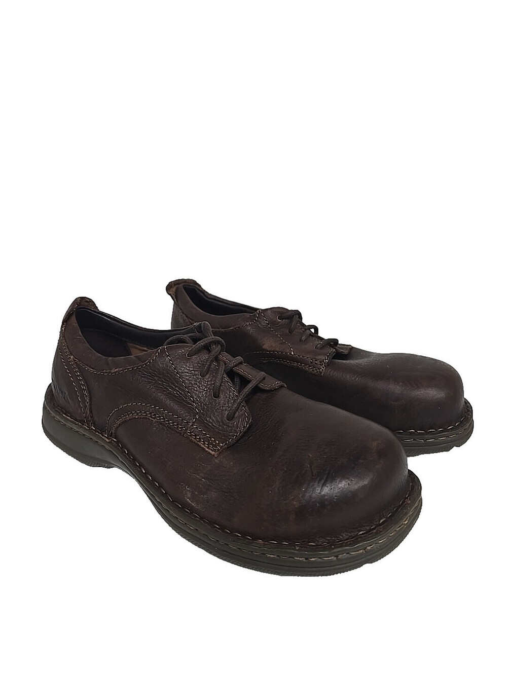 Carolina Men's Low-Cut Aluminum Toe Oxford Work Shoes CA5560 Brown Size 9D